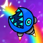 Geometry Neon Dash Rainbow