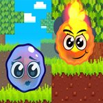 Fire Ball and Water Ball: Parkour Love Balls