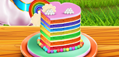 Pony Cooking Rainbow Cake