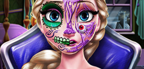 Elsa Scary Halloween Makeup